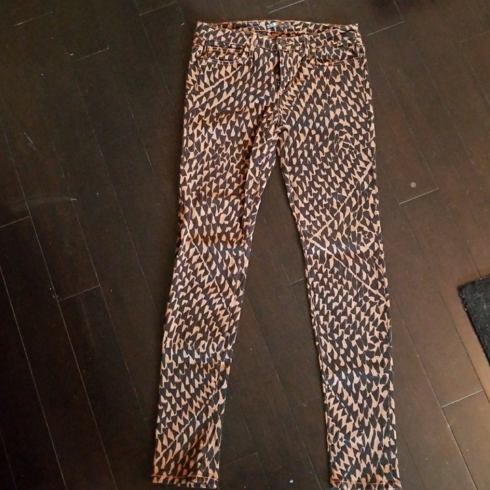 JOES JEANS Black and Camel Wild Print Jean